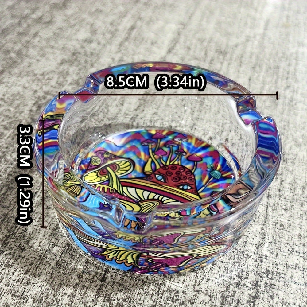 Cute Mushroom Glass Ashtray – Mini Decorative Ash Tray