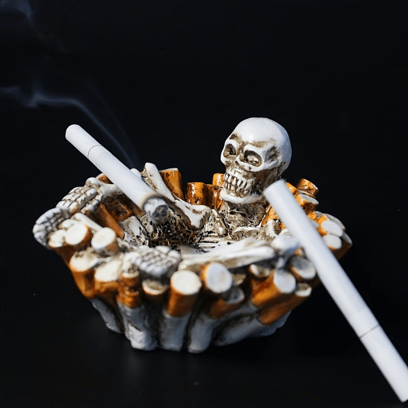 Gothic Skeleton Ashtray – Creative Desktop Decor
