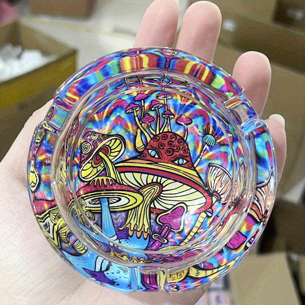 Cute Mushroom Glass Ashtray – Mini Decorative Ash Tray
