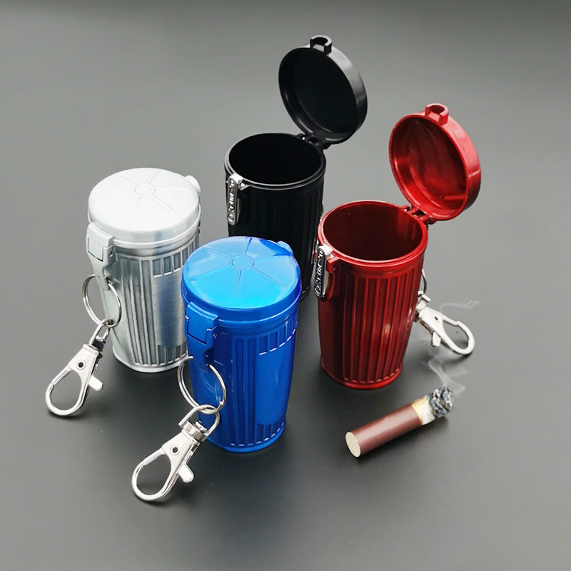 Pocket Ashtray with Keychain – Portable, Sealed & Smell-Resistant