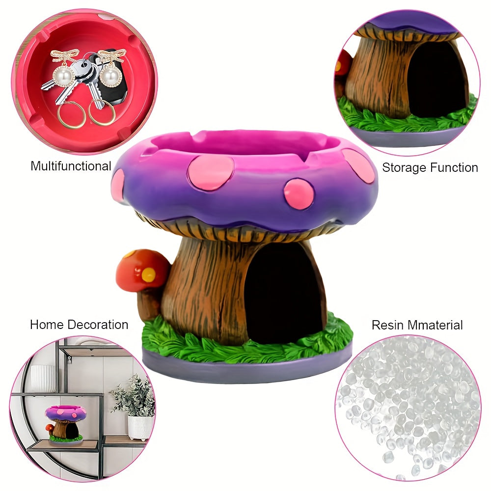 Mushroom Ashtray with Storage – Creative Desktop Decor
