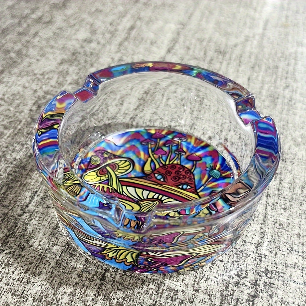 Cute Mushroom Glass Ashtray – Mini Decorative Ash Tray