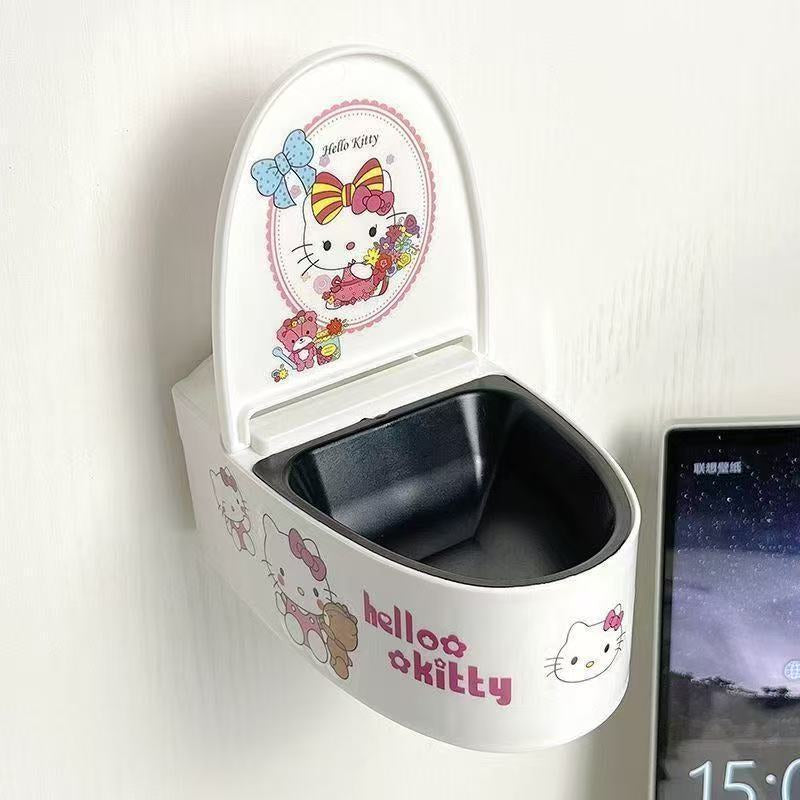 Cute Wall Ashtray with Lid – Anti-Flying Ash Bathroom & Home Use