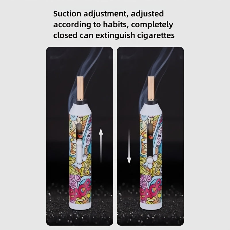 Portable Car Ashtray – Heat-Resistant, Compact & One-Hand Use