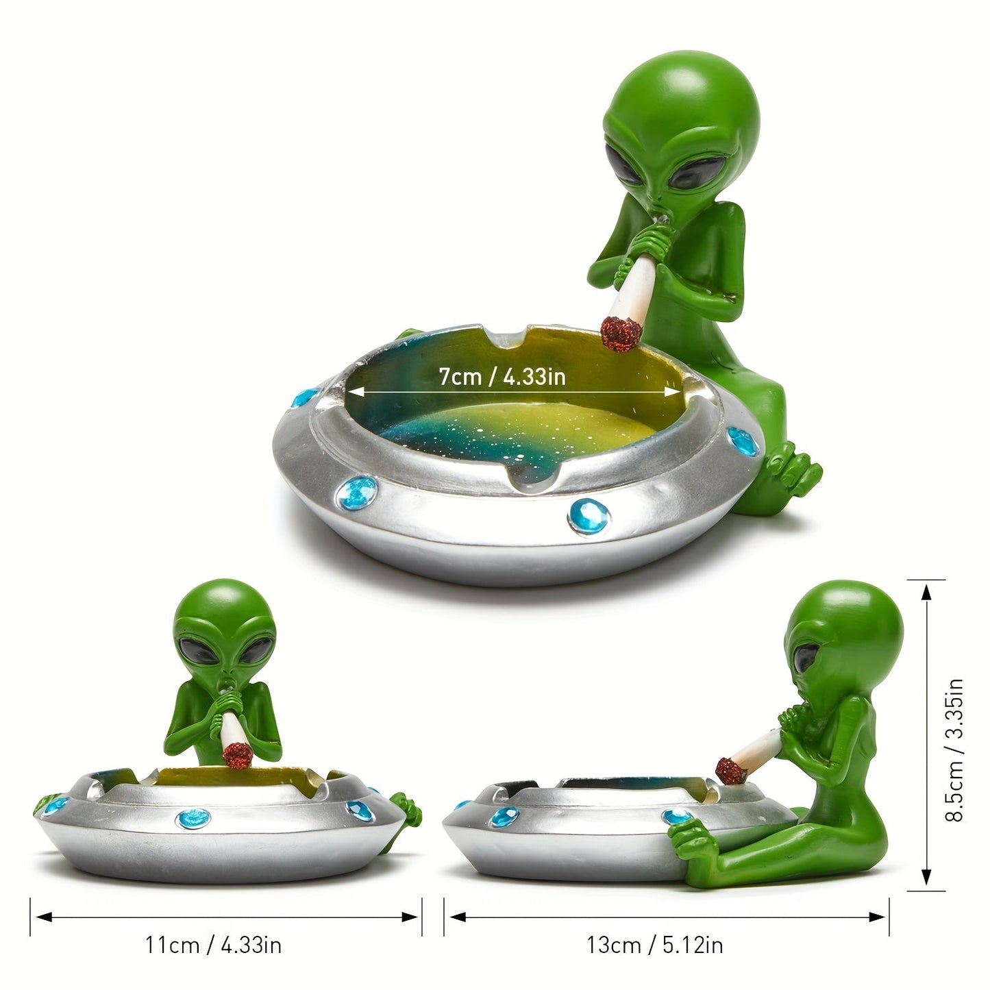 Cute Alien Ashtray – Creative Desktop Decor