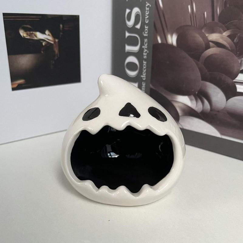 Cute Ceramic Head Ashtray – Creative Desktop Decor