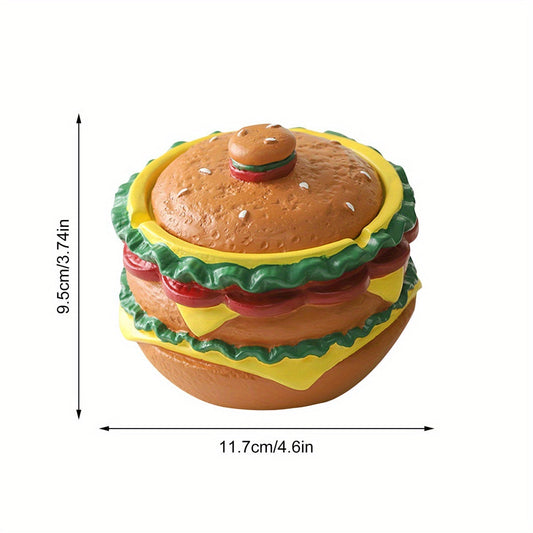 Burger Ashtray with Lid – Novelty Desktop Ash Tray